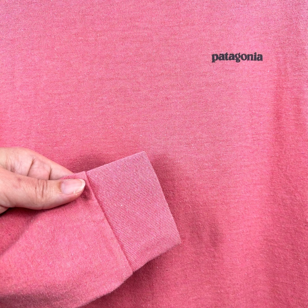 Patagonia Women's Long Sleeve Tee in Rose Pink - Picture 4 of 7